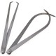2pcs 250mm Length Firm Joint Metal Measurement Inside Outside Caliper Silver 2pcs 250mm Length Firm Joint Metal Measurement Inside Outside Caliper Silver