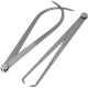 2pcs 250mm Length Firm Joint Metal Measurement Inside Outside Caliper Silver 2pcs 250mm Length Firm Joint Metal Measurement Inside Outside Caliper Silver