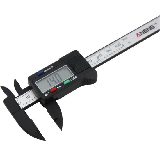 100mm 4inch LCD Digital Caliper Vernier Micrometer Electronic Carbon Fiber 100mm 4inch LCD Digital Caliper Vernier Micrometer Electronic Carbon Fiber