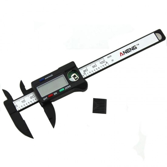 100mm 4inch LCD Digital Caliper Vernier Micrometer Electronic Carbon Fiber 100mm 4inch LCD Digital Caliper Vernier Micrometer Electronic Carbon Fiber