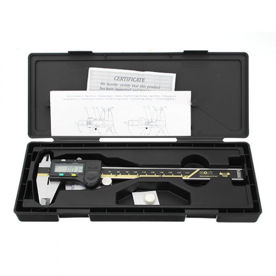 6inch 0-150mm 0.01mm Digital Caliper Stainless Steel Electronic Vernier Calipers 6inch 0-150mm 0.01mm Digital Caliper Stainless Steel Electronic Vernier Calipers
