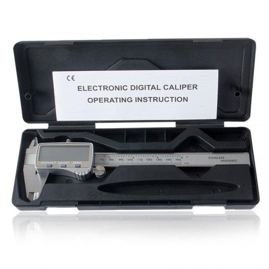 Digital Caliper 0-150mm Metric/Inch/Fraction Electronic Vernier Calipers Stainless Steel Micrometer Measuring tools