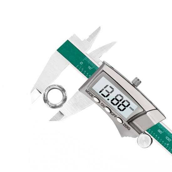 Digital Display Stainless Steel Caliper 0-150MM 1/64 Fraction / Inch / Millimeter IP54 Waterproof High-precision 0.01MM