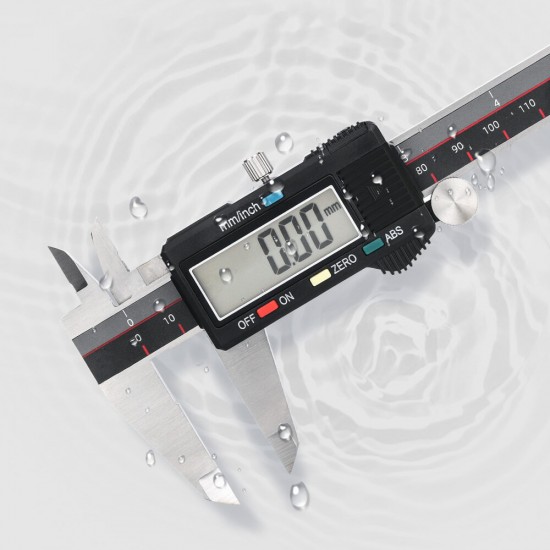 CA2 Digital Caliper 150mm 6 inch LCD Digital Screen Electronic Vernier Calipers Micrometer Accuracy Measuring Tool IP54 Waterproof