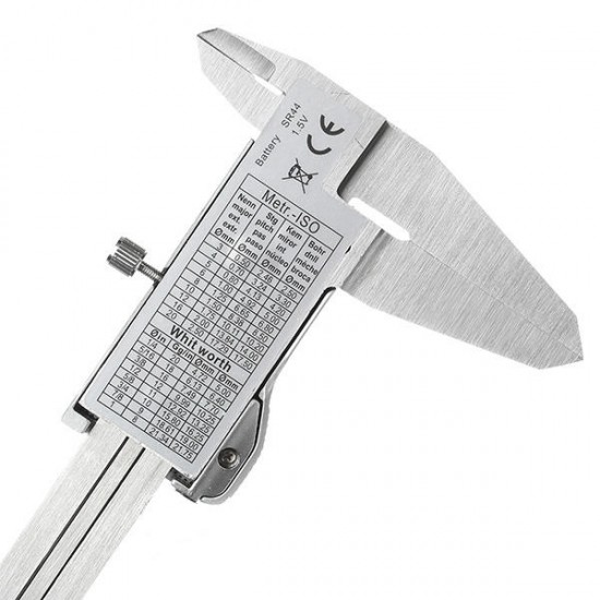 Digital Caliper 0-200mm 0.01mm Stainless Steel Electronic Vernier Caliper Metric/Inch Measuring Tool