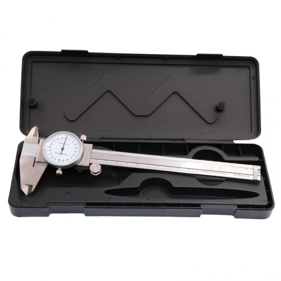 Metric Gauge Measuring Tool Dial Caliper 0-150mm/0.02mm Shock-proof Stainless Steel Precision Vernier Caliper Metric Gauge Measuring Tool Dial Caliper 0-150mm/0.02mm Shock-proof Stainless Steel Precision Vernier Caliper