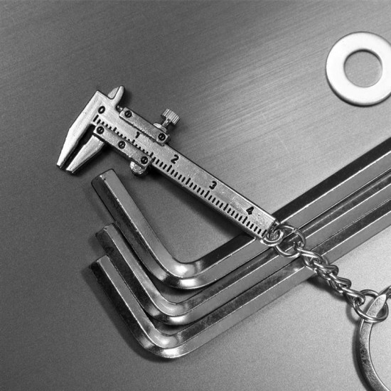 Mini Key Ring Calipers Special Simulation Model Slide Ruler Vernier Digital Caliper Accurate Micrometer Measuring Gauging Tools Mini Key Ring Calipers Special Simulation Model Slide Ruler Vernier Digital Caliper Accurate Micrometer Measuring Gauging Tools