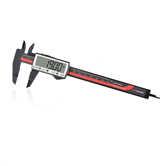 Carbon Fiber Touch 0-6 Inch/150 mm Digital Caliper Extra Large LCD Screen Inch/Metric Conversion Measurement Tool