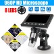 1000X 4.3 inch Portable Digital Microscope Magnifier Camera With 8LED Lights