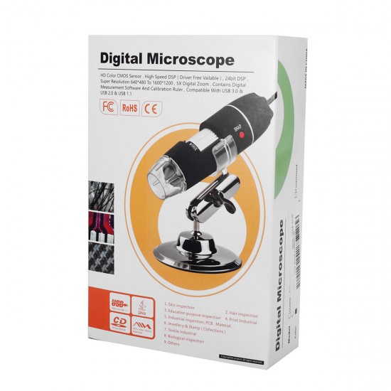 1000X 8 LED USB Digital Microscope Borescope Video Camera Magnifier with Stand 1000X 8 LED USB Digital Microscope Borescope Video Camera Magnifier with Stand