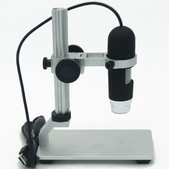 1000X 8 LEDs USB Digital Continuous Zoom Microscope Magnifier with Adjustable Aluminium Alloy Stand