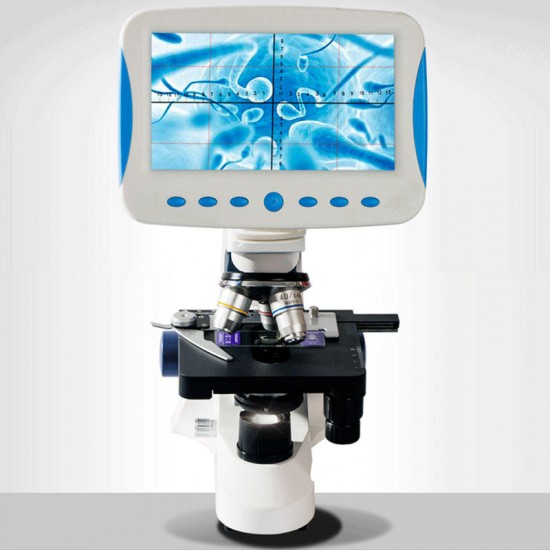 2000X Professional Biological Microscope Sperm Observation Livestock Aquaculture Special All-in-one Microscopio