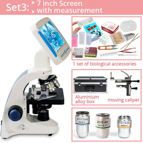 2000X Professional Biological Microscope Sperm Observation Livestock Aquaculture Special All-in-one Microscopio