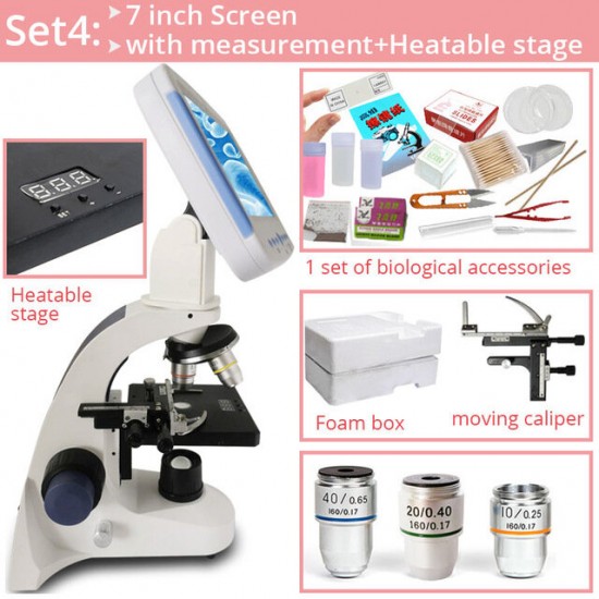 2000X Professional Biological Microscope Sperm Observation Livestock Aquaculture Special All-in-one Microscopio 2000X Professional Biological Microscope Sperm Observation Livestock Aquaculture Special All-in-one Microscopio