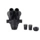 2020 Black 7X-45X 3.5X-90X Microscope Zoom Stereo Microscope Head + 0.5x 2.0x Auxiliary Lens