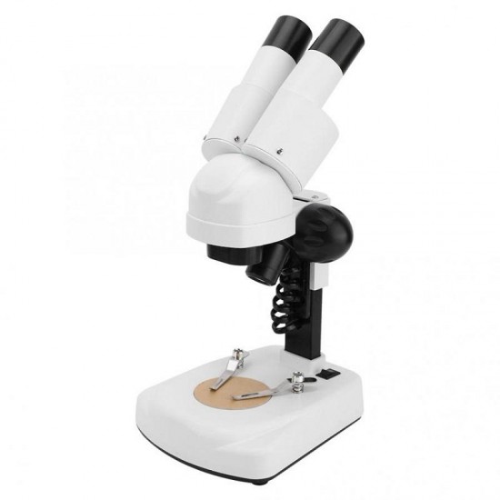 20X 40X Stereoscopic Binocular Microscope Portable with LED Light Source