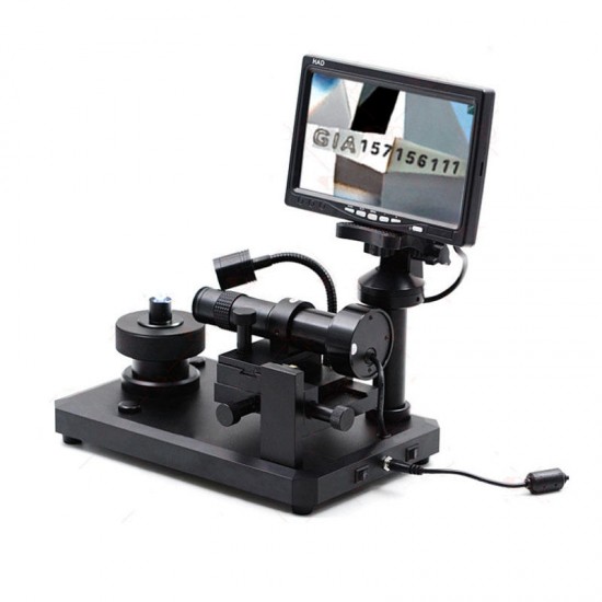 30X-110X Diamond Waistline Video Microscope Jewelry Detection Diamond Number Microscopio with 7 inch Screen 30X-110X Diamond Waistline Video Microscope Jewelry Detection Diamond Number Microscopio with 7 inch Screen