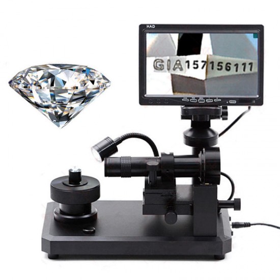 30X-110X Diamond Waistline Video Microscope Jewelry Detection Diamond Number Microscopio with 7 inch Screen 30X-110X Diamond Waistline Video Microscope Jewelry Detection Diamond Number Microscopio with 7 inch Screen