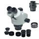 34MP 2K HD USB Microscope Camera with 56 LED Light Stereo Microscope Zoom 7X-45X Repair Microscope For PCB Soldering