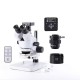 34MP 2K HD USB Microscope Camera with 56 LED Light Stereo Microscope Zoom 7X-45X Repair Microscope For PCB Soldering