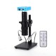 34MP 2K Industrial Microscope Camera HDMI USB Outputs 180X C-mount Lens LED Light Small Boom for PCB Repair Soldering