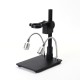 34MP 2K Industrial Microscope Camera HDMI USB Outputs 180X C-mount Lens LED Light Small Boom for PCB Repair Soldering