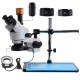 3.5~90X Zoom Magnification Stereo Microscope 16MP Camera Microscope For Industrial PCB Repair Sturdy All-metal Pillar Stand Powerful 56-LED Ring Light 3.5~90X Zoom Magnification Stereo Microscope 16MP Camera Microscope For Industrial PCB Repair Sturdy All-metal Pillar Stand Powerful 56-LED Ring Light