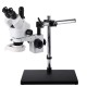 3.5~90X Zoom Magnification Stereo Microscope 16MP Camera Microscope For Industrial PCB Repair Sturdy All-metal Pillar Stand Powerful 56-LED Ring Light