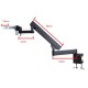 3.5X - 90X Articulating Arm Pillar Clamp Zoom Simul Focal Stereo Microscope + 34MP Video Camera For Industrial PCB