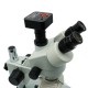 3.5X-45X Stereo Zoom Big Table Stand Microscope with 48MP Microscope Camera 0.5X Auxiliary Objective Lens