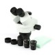 3.5X 7X 45X 90X Double Boom Stand Zoom Simul Focal Stereo Microscope+21MP Camera Microscope For Industrial PCB Repair