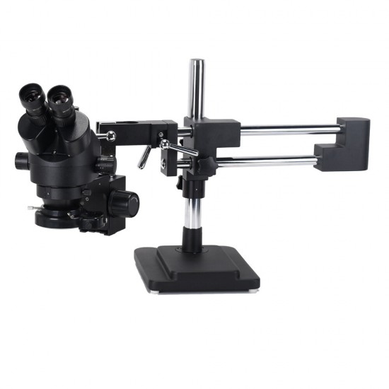 3.5X-90X Double Boom Stand Zoom Simul Focal Stereo Microscope+12MP 4K HDMI USB Industrial Camera For Phone PCB Repair