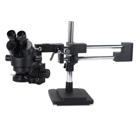 3.5X-90X Double Boom Stand Zoom Simul Focal Stereo Microscope+48MP 2K HDMI USB Industrial Camera for Phone PCB Repair