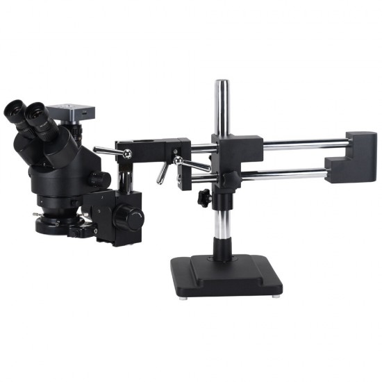3.5X-90X Double Boom Stand Zoom Simul Focal Stereo Microscope+48MP 2K HDMI USB Industrial Camera for Phone PCB Repair 3.5X-90X Double Boom Stand Zoom Simul Focal Stereo Microscope+48MP 2K HDMI USB Industrial Camera for Phone PCB Repair