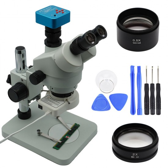 3.5X-90X Stereo Zoom Big table stand Microscope with 48MP Microscope Camera 0.5X Auxiliary Objective Lens 3.5X-90X Stereo Zoom Big table stand Microscope with 48MP Microscope Camera 0.5X Auxiliary Objective Lens