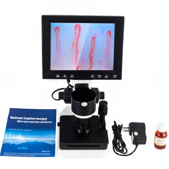 380X HD 7 Inch Portable Nailfold Capillary Microcirculation Microscope