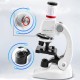 450X or 1200X Children Toy Biological Microscope Set Gift Monocular Microscope Biological Science Experiment Tool for Primary School Student