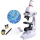 450X or 1200X Children Toy Biological Microscope Set Gift Monocular Microscope Biological Science Experiment Tool for Primary School Student