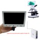 5 /7 /9 Inches Electronic Eyepiece Display Screen Microscope Camera for Stereo Biological Microscope Electronic Eyepiece Triocular Microscope HD Monitor
