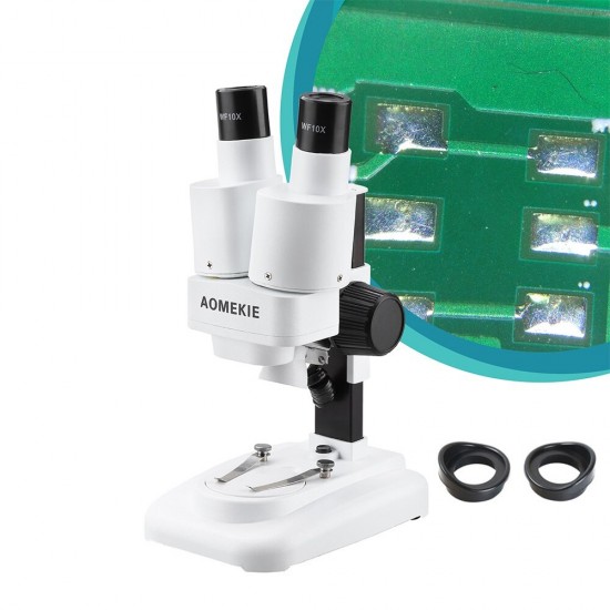 AO1001 20X Stereo Microscope Binocular with LED for PCB Soldering Tool Mobile Phone Repair Slides Mineral Watching Microscopio AO1001 20X Stereo Microscope Binocular with LED for PCB Soldering Tool Mobile Phone Repair Slides Mineral Watching Microscopio