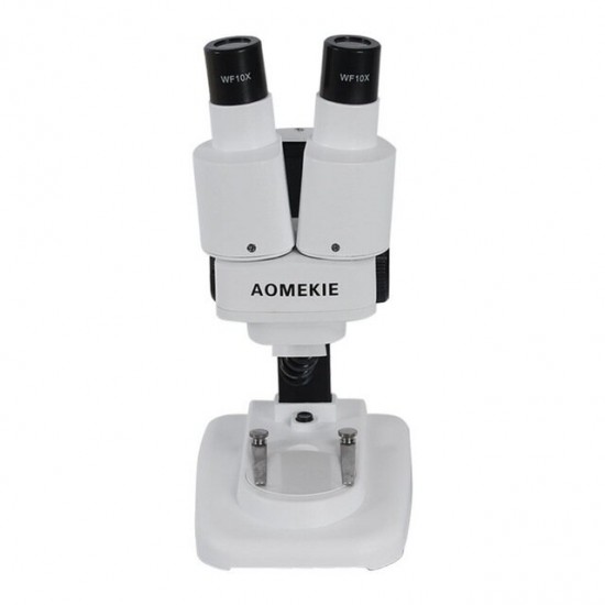 AO1001 20X Stereo Microscope Binocular with LED for PCB Soldering Tool Mobile Phone Repair Slides Mineral Watching Microscopio