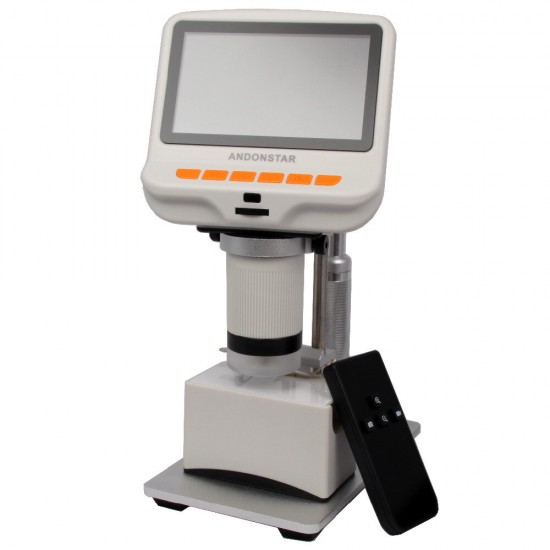 AD105S 4.3 Inch 600X FHD 1080P Digital USB Microscope Built-in Display Slides Movable Bl