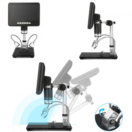 AD207 7 inch 3D Digital Microscope Soldering Tool for Phone/PCB/SMD Repair with Image Rotate Function AD207 7 inch 3D Digital Microscope Soldering Tool for Phone/PCB/SMD Repair with Image Rotate Function
