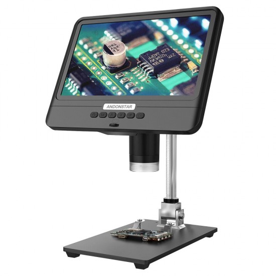 AD208 8.5 Inch 5X-1200X Digital Microscope Adjustable 1280*800 LCD Display Microscope 1080P Scope Soldering Tool for Mobile Phone Repair PCB Welding SMT AD208 8.5 Inch 5X-1200X Digital Microscope Adjustable 1280*800 LCD Display Microscope 1080P Scope Soldering Tool for Mobile Phone Repair PCB Welding SMT