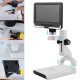 2MP Digital Microscope AD108 7 Inch LCD Screen Microscopes with Plastic Stand for School Student Coins Jeweler