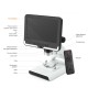 2MP Digital Microscope AD108 7 Inch LCD Screen Microscopes with Plastic Stand for School Student Coins Jeweler
