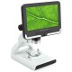 2MP Digital Microscope AD108 7 Inch LCD Screen Microscopes with Plastic Stand for School Student Coins Jeweler