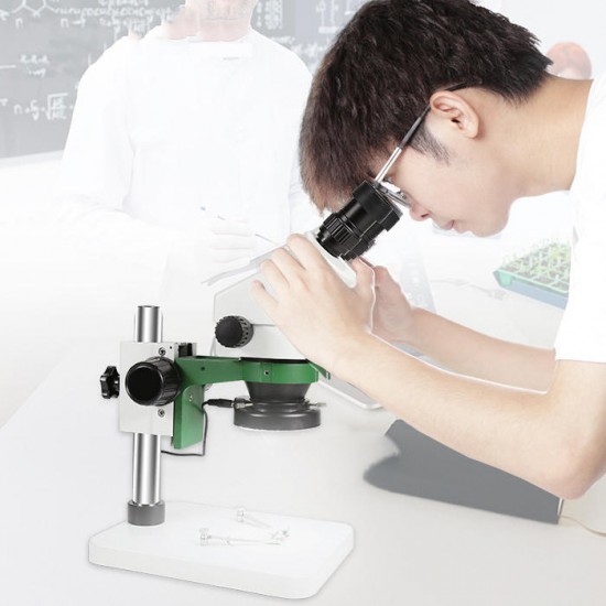 BST-X5 Binocular Stereo Microscope 7-45X Continuous Zoom Professional Mobile Phone Repair Circuit Board Microscope with LED Lights Flat-bottomed Stand BST-X5 Binocular Stereo Microscope 7-45X Continuous Zoom Professional Mobile Phone Repair Circuit Board Microscope with LED Lights Flat-bottomed Stand