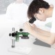 BST-X5 Binocular Stereo Microscope 7-45X Continuous Zoom Professional Mobile Phone Repair Circuit Board Microscope with LED Lights Flat-bottomed Stand BST-X5 Binocular Stereo Microscope 7-45X Continuous Zoom Professional Mobile Phone Repair Circuit Board Microscope with LED Lights Flat-bottomed Stand