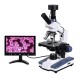 Black Background HD Digital Biological Lab Microscope LED Light + 5MP Electronic Eyepiece + USB Data Line+Metal Box Black Background HD Digital Biological Lab Microscope LED Light + 5MP Electronic Eyepiece + USB Data Line+Metal Box